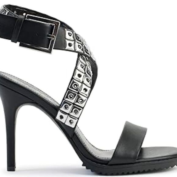 DKNY Women's Stud Heeled Sandal with Buckle Detail 6.5M / 37 - Picture 2 of 7